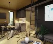 interior of one of the cottages