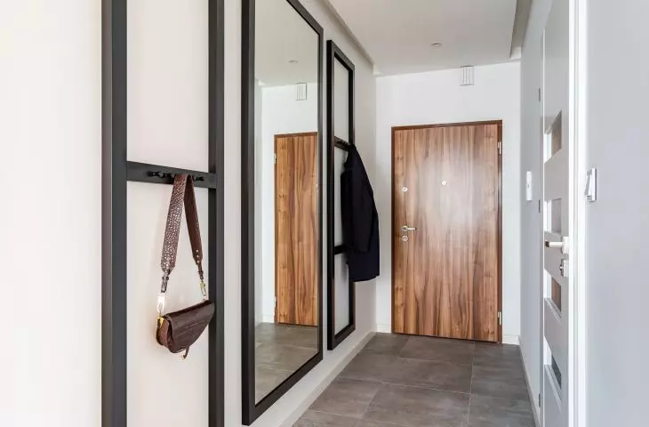 Corridor with hangers