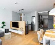 Living room in a Warsaw apartment
