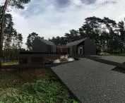 RE: REDWOOD HOUSE charakteryzuje się ciemną elewacją