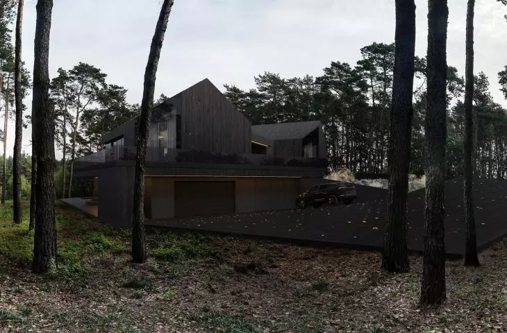 RE: REDWOOD HOUSE wpisany w leśne otoczenie