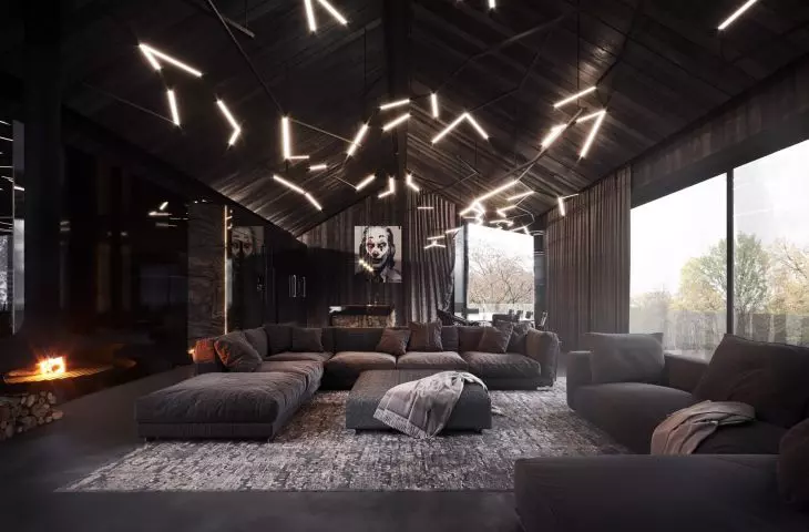 RE: REDWOOD HOUSE, living room interior