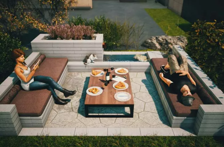 Neo fence - relaxation zone in the garden