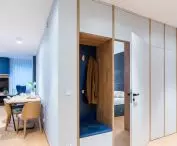 Behind the door of the development is a bedroom