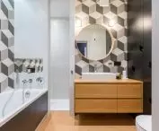 Geometric bathroom