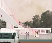 visualization of a major train station