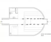 Plan of the retreat house 