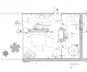 Plan +1 of the retreat house 