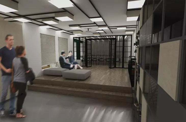 Shared space in a dormitory
