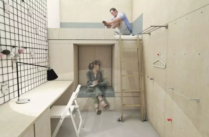 Interior of the residential module