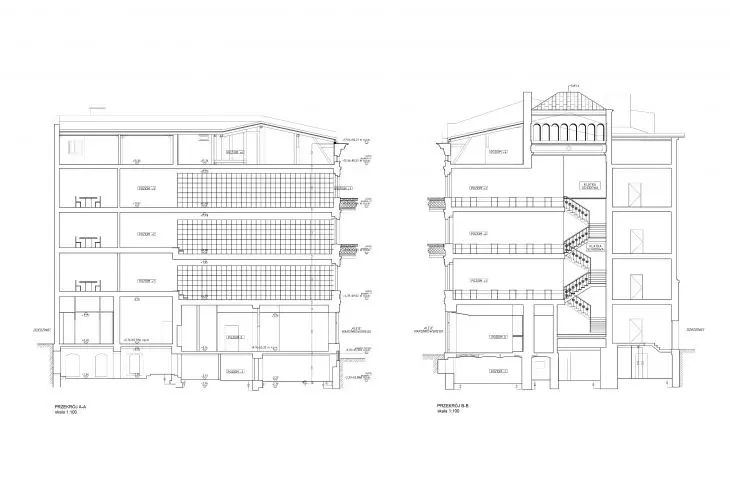 A cross-section of the dormitory