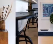 Arrangement accents on the first floor