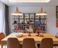 Dining room and library