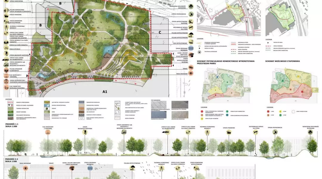 I Nagroda: Projekt aut. RS Architektura krajobrazu Dorota Rudawa