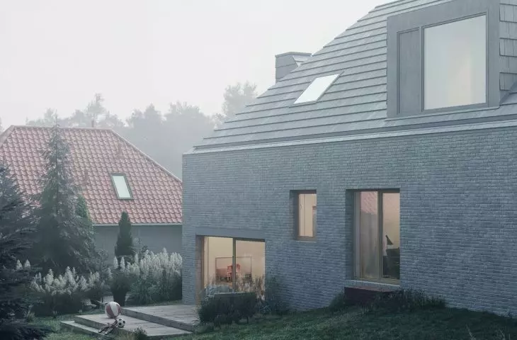 najtrudniejszym wyzwaniem  dla architektów było wkomponowanie budynku w zastaną działkę