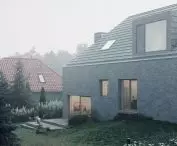 najtrudniejszym wyzwaniem  dla architektów było wkomponowanie budynku w zastaną działkę
