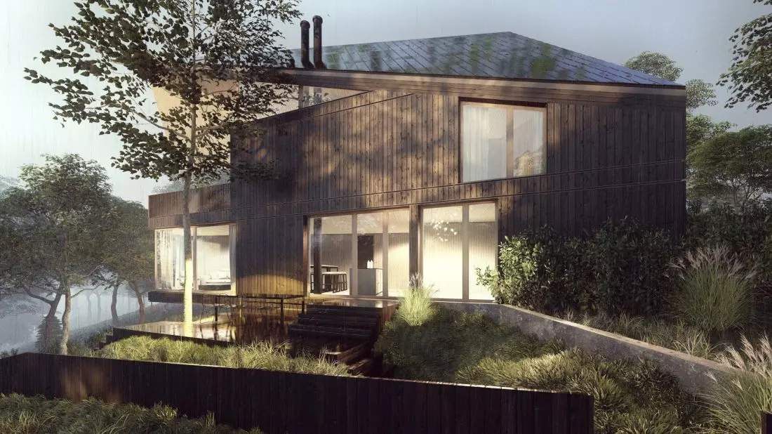 Domek letniskowy
z dwoma apartamentami