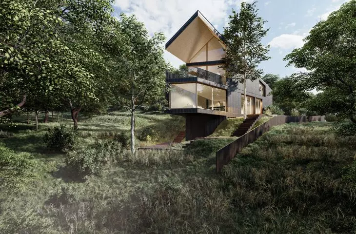 House on the slope
