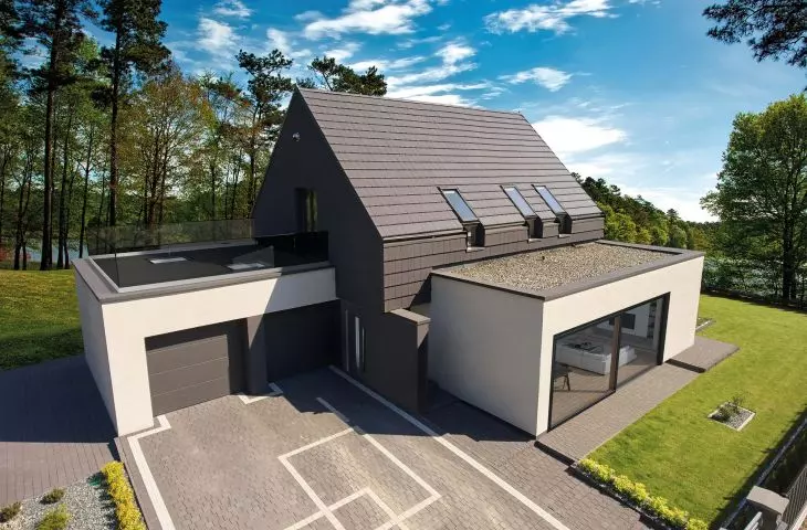View of the body of the house using INNOVIEW system elements