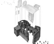 Chiesa Diruta - Risveglia, axonometry