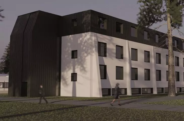 High School of Fine Arts in Nałęczów, superstructure of boarding house