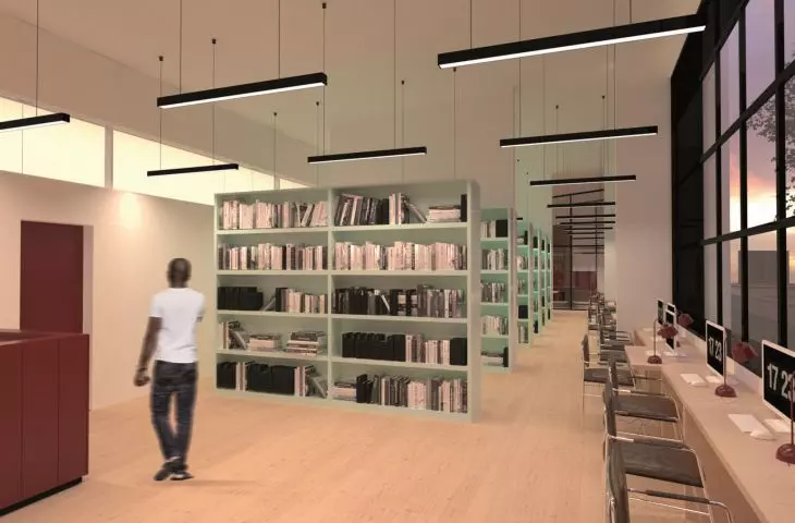 Wnętrze biblioteki