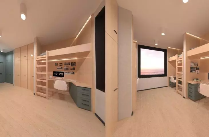 Interior of a triple room