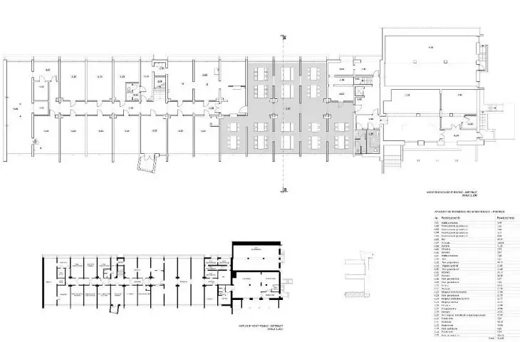 Basement plan, technical documentation