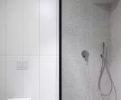 Shower with gray glaze