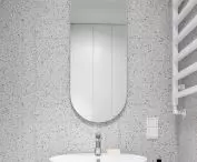 Oval elements in the bathroom
