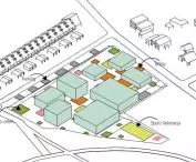 spaces between buildings
