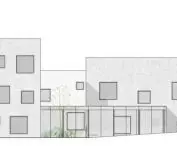 southwest elevation