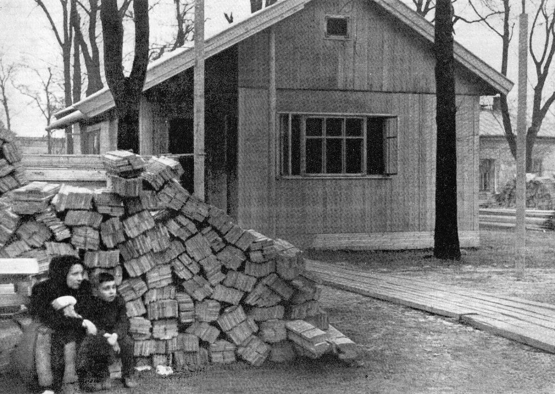 budowa domków w 1945