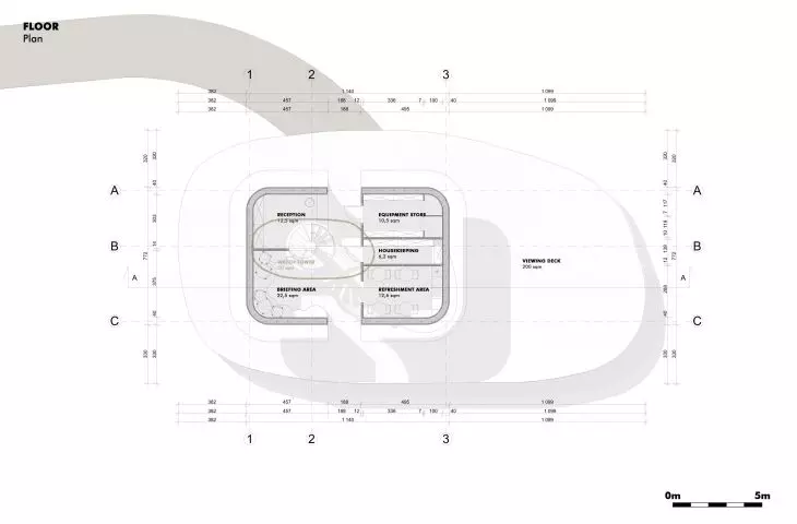 Plan of the competition building