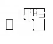 House under the rock, first floor plan