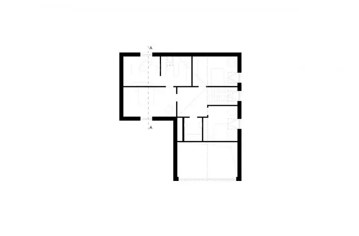 House under the rock, floor plan