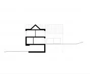 House under a rock, cross-section