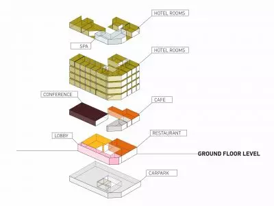 Breath-In Hotel (axonometry) 