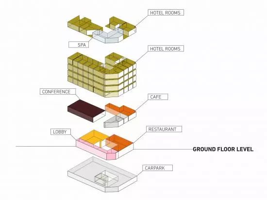 Breath-In Hotel (axonometry) 