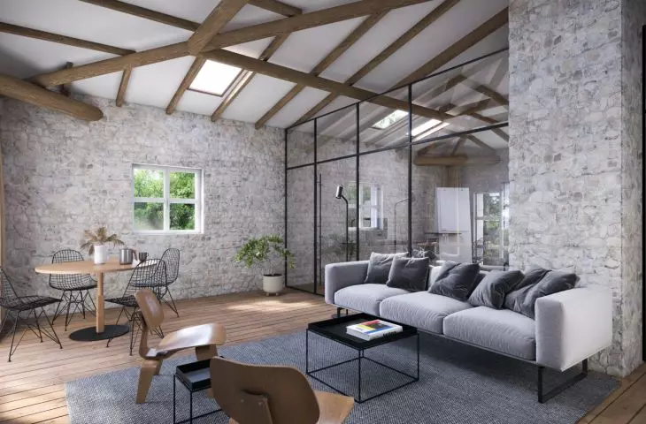 wnętrze jednego z apartamentów w budynku Barchessy