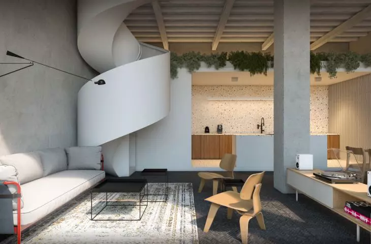 wnętrze jednego z apartamentów w budynku Barchessy