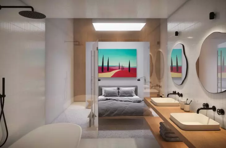 wnętrze jednego z apartamentów w budynku Barchessy