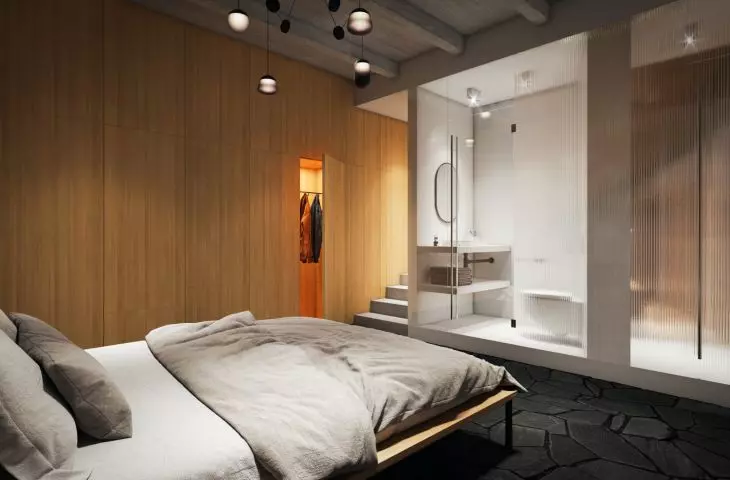 wnętrze jednego z apartamentów w willi