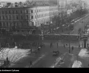 A pre-war view of the avenue