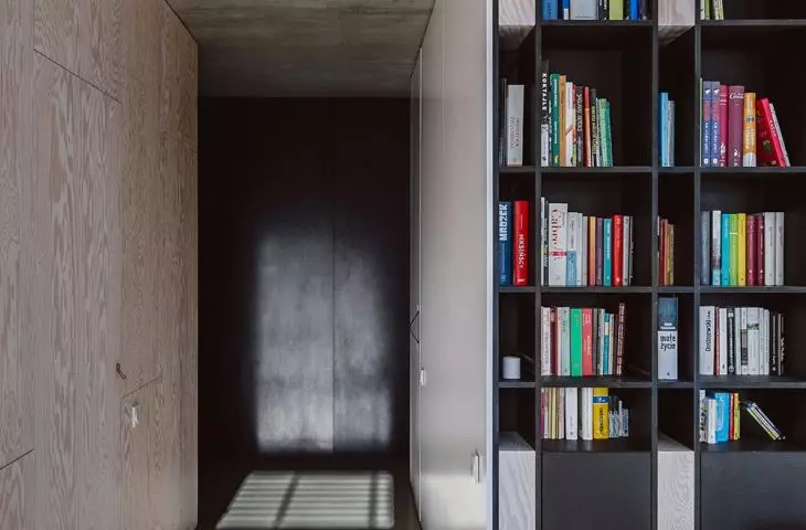 The apartment in Gdynia is made up of three cubicles