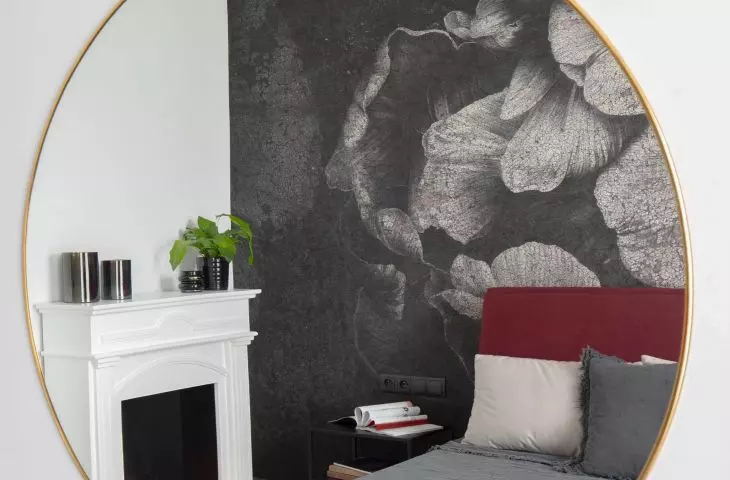 Bio-fireplace in the bedroom