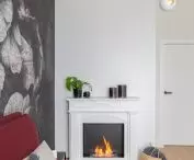 A bio-fireplace in the bedroom was the owners' dream