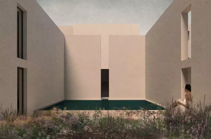 Library and Water Courtyard