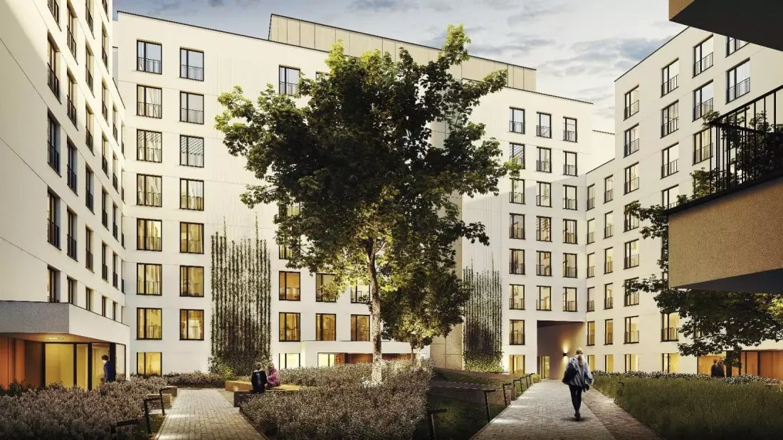 Apartamenty Nakielska
to nowoczesna kamienica z dziedzińcem
