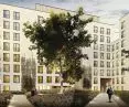 Nakielska Apartments, inner courtyard